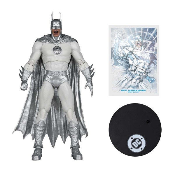 DC Comics - Batman - Multiverse White Lantern Batman (Brightest Day) 7" Action Figure Red Platinum Edition - Packshot 2
