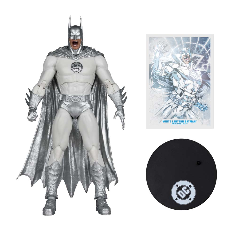 DC Comics - Batman - Multiverse White Lantern Batman (Brightest Day) 7" Action Figure Red Platinum Edition - Packshot 2