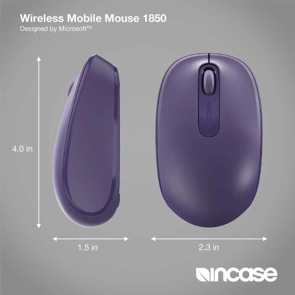 Incase - Wireless Mobile Mouse 1850 - Purple - Packshot 6