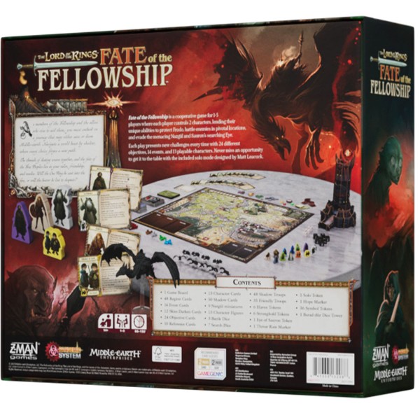 The Lord of the Rings Fate of the Fellowship - A Pandemic System Game - Packshot 2
