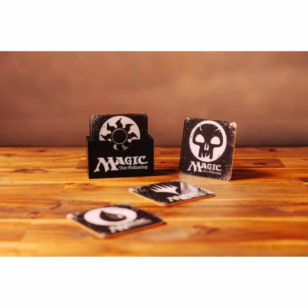 Magic: the Gathering - Monochrome Mana Icons Coaster 6-Pack - Packshot 4