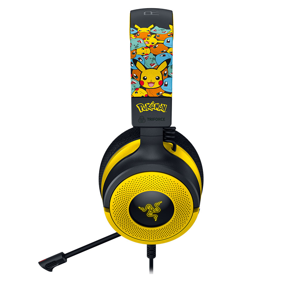 Razer - Kraken V4 X Pokemon Edition Wired Gaming Headset - Packshot 3