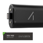 4Gamers - XBOX Wireless Controller Twin Play & Charge High Capacity Battery Packs - Black - Packshot 4