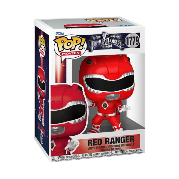 Mighty Morphin Power Rangers: The Movie (1995) - Red Ranger Pop! Vinyl Figure - Packshot 2