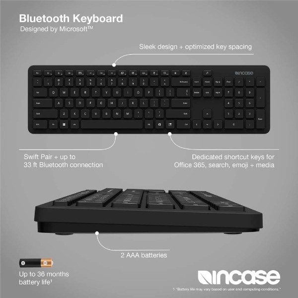 Incase  - Bluetooth Keyboard - Black - Packshot 6