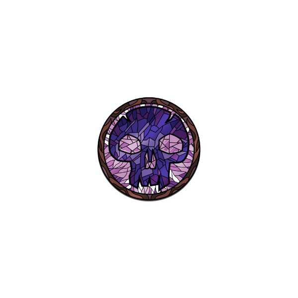 Magic: the Gathering - Pinfinity AR Limited Edition Stained Glass Swamp Pin - Packshot 1