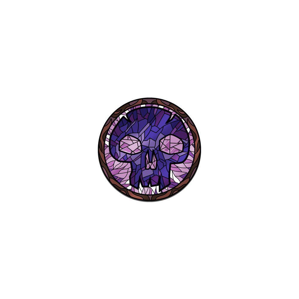 Magic: the Gathering - Pinfinity AR Limited Edition Stained Glass Swamp Pin - Packshot 1