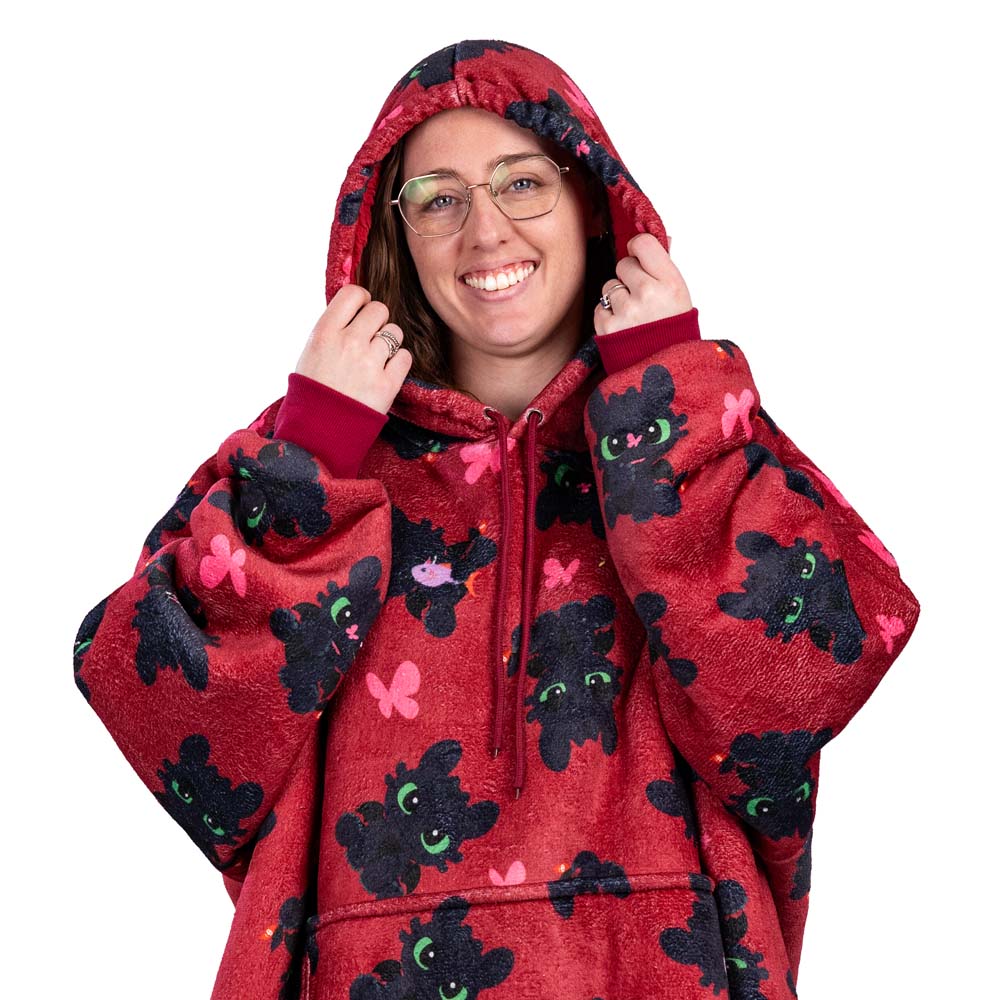 How to Train Your Dragon - Toothless Chibi Oversized Blanket Hoodie - Packshot 2
