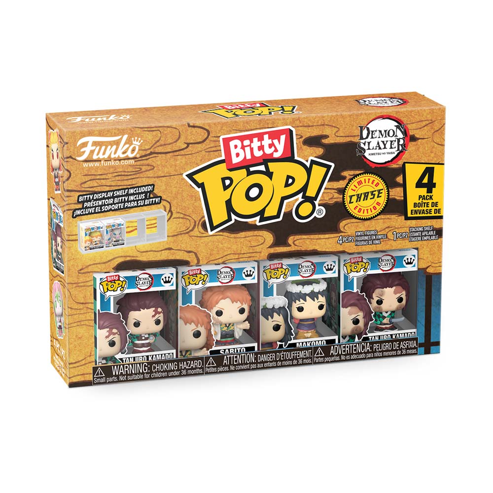 Demon Slayer - Tanjiro Kamado, Sabito, Makomo & Mystery Bitty Pop! Vinyl Figure 4-Pack - Packshot 2