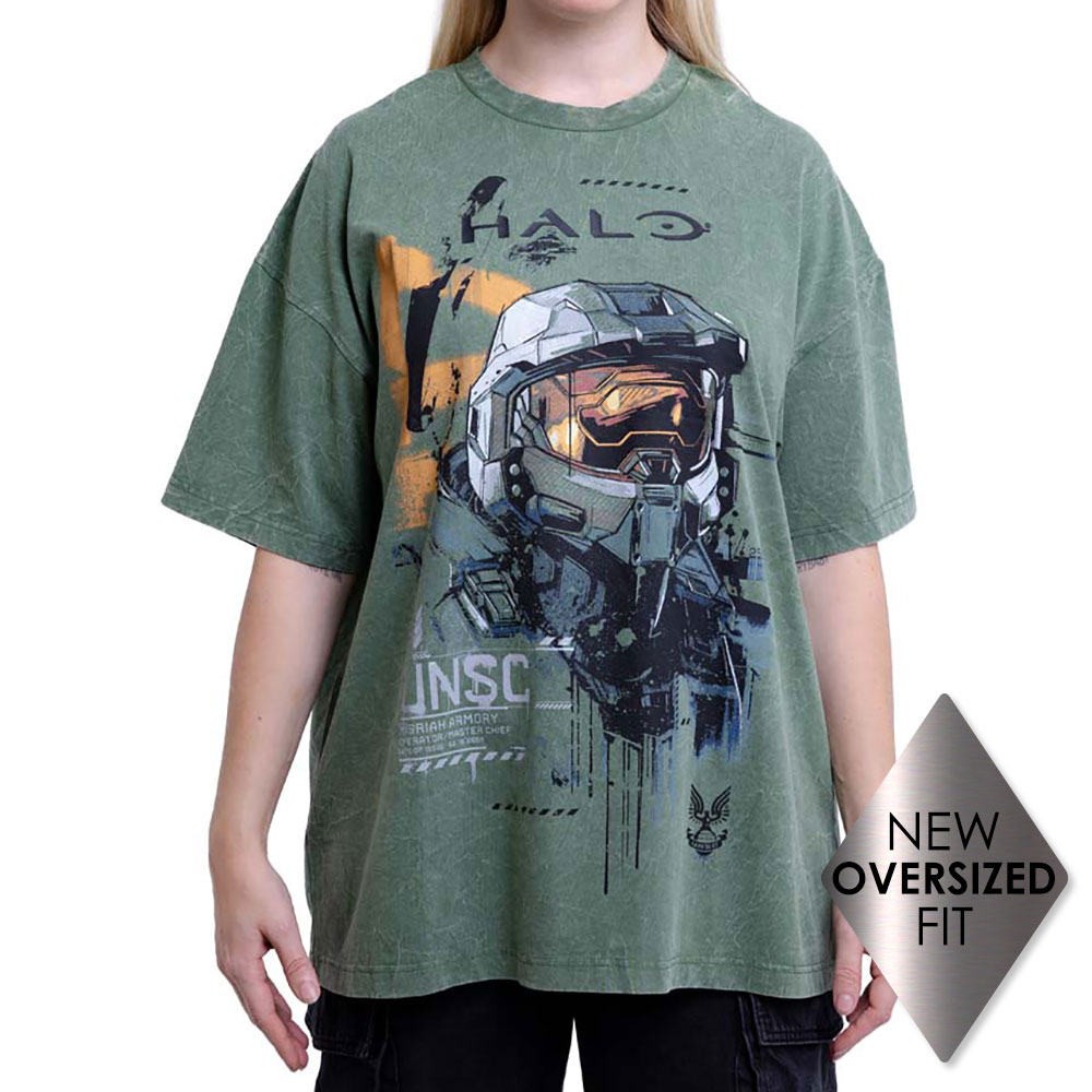 T-shirt Officiel Halo Master Chief Collection – Promotionnel Gildan Noir, Adulte Taille L