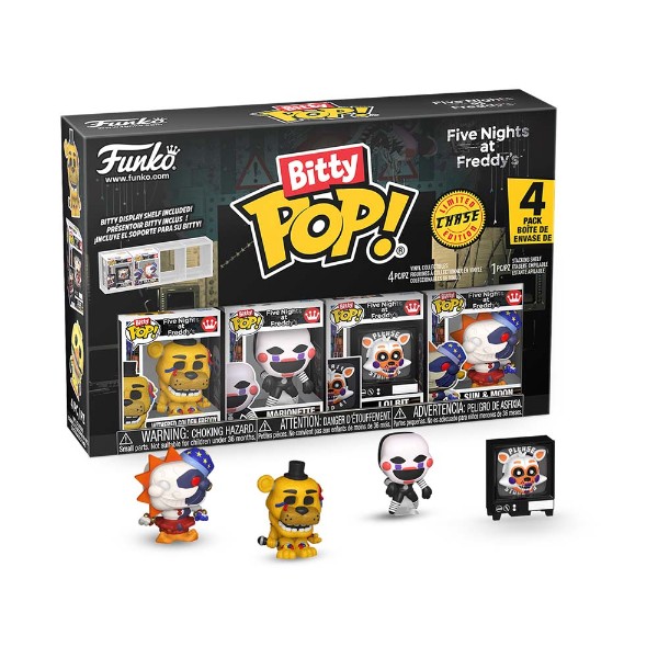 Five Nights at Freddy's - Withered Golden Freddy Bitty Pop! Vinyl 4-Pack - Packshot 1