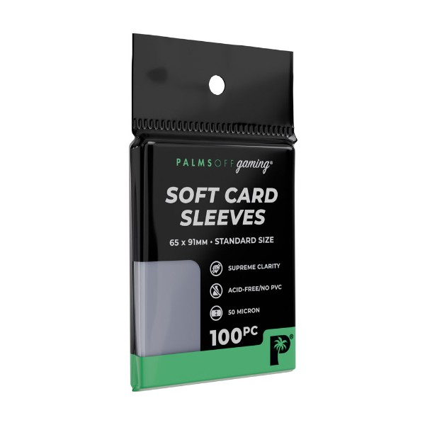 Palms Off Gaming - Soft Card Sleeves 100pc - Standard Size - Packshot 1