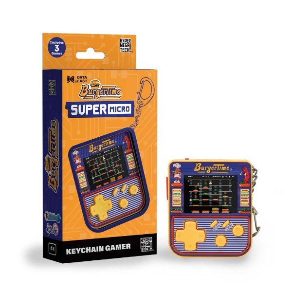 HyperMegaTech! Super Micro Keychain Gamer Console - BurgerTime Edition - Packshot 2