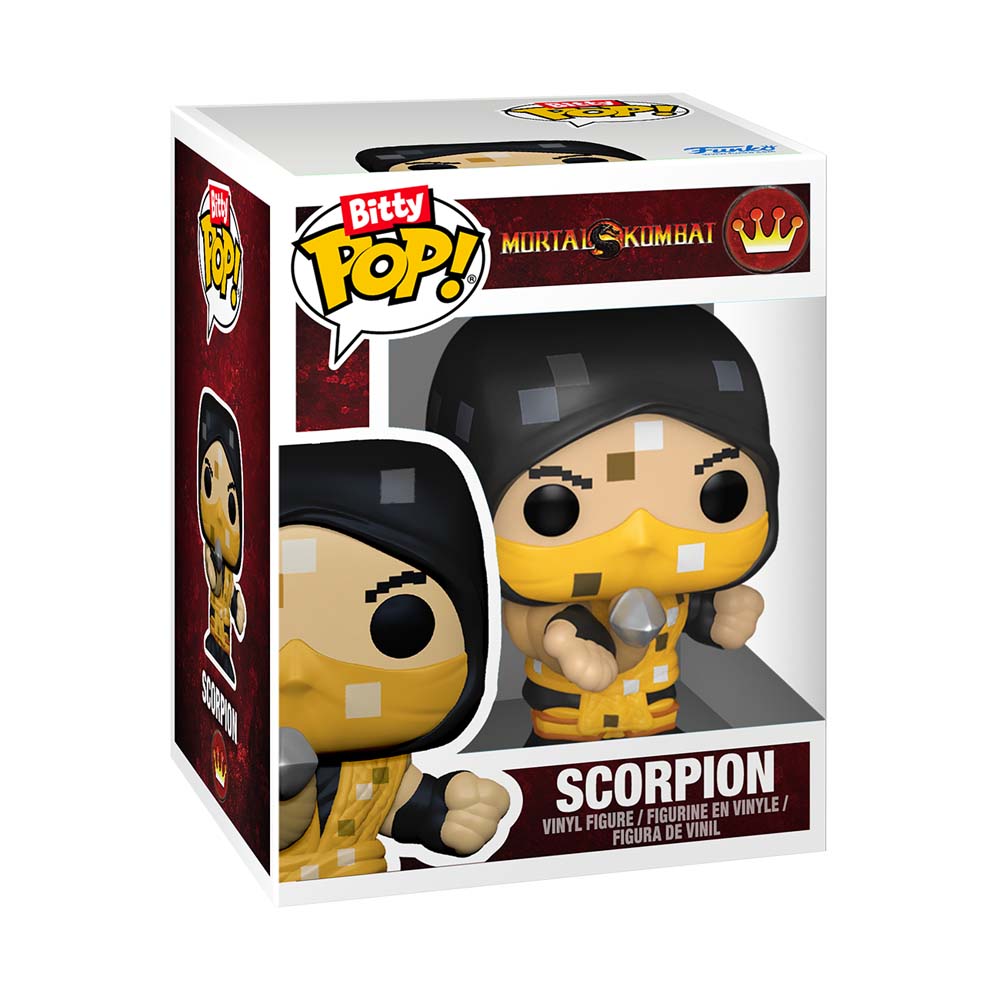 Mortal Kombat - Scorpion Bitty Pop! Arcade Display Vinyl Figure - Packshot 4