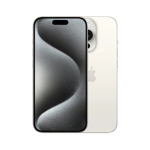 Apple iPhone 15 Pro Max (256GB, White Titanium) - Excellent Refurbished