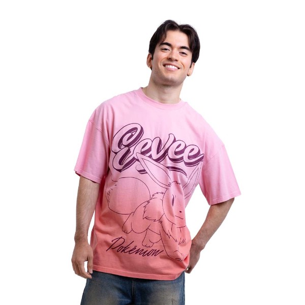 Pokemon - Eevee Line Art Oversized T-Shirt - Packshot 2