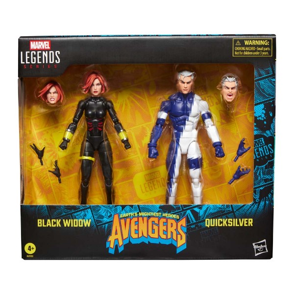 Marvel - Avengers - Marvel Legends Series Black Widow and Quicksilver 2-Pack 6" Action Figures - Packshot 3