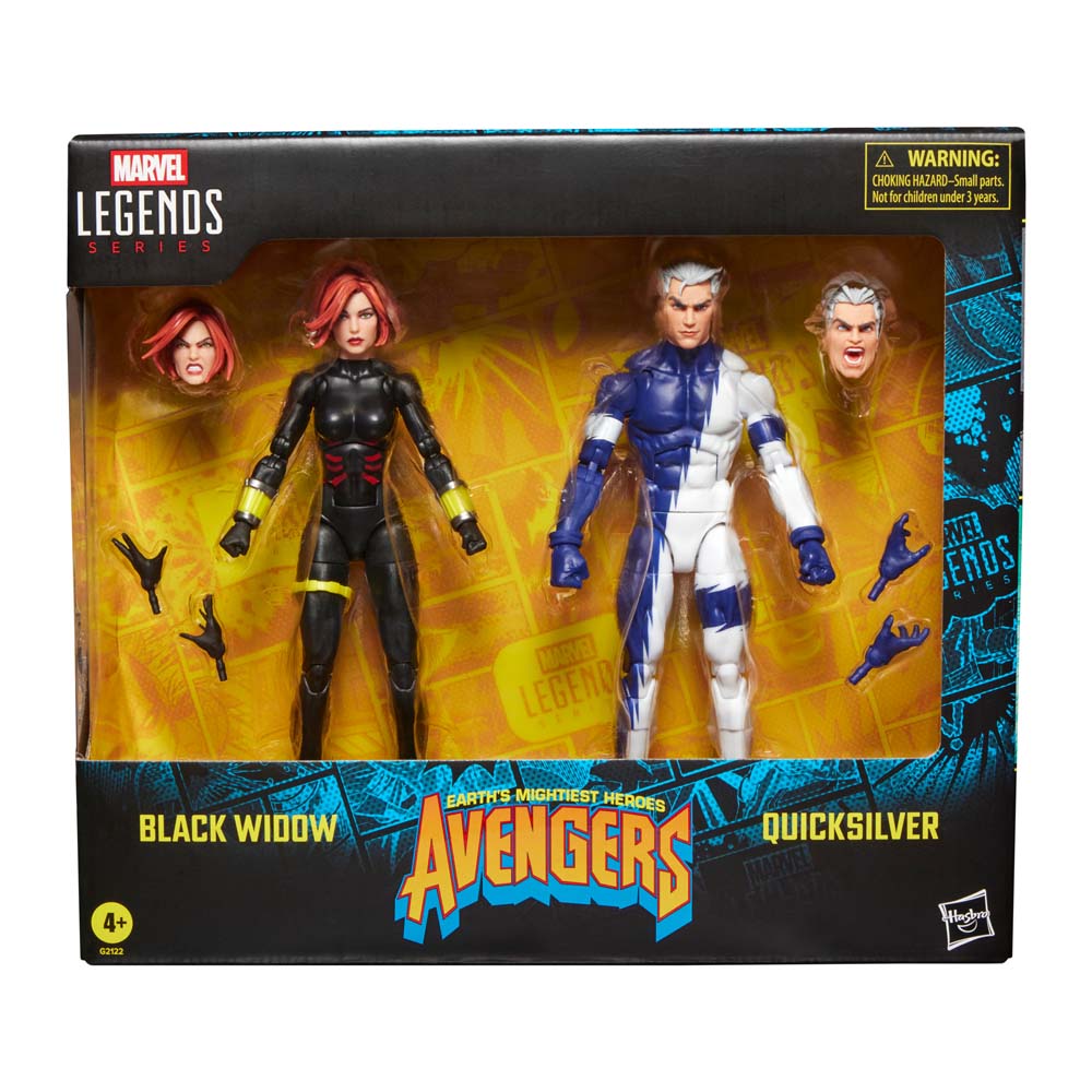Marvel - Avengers - Marvel Legends Series Black Widow and Quicksilver 2-Pack 6" Action Figures - Packshot 3
