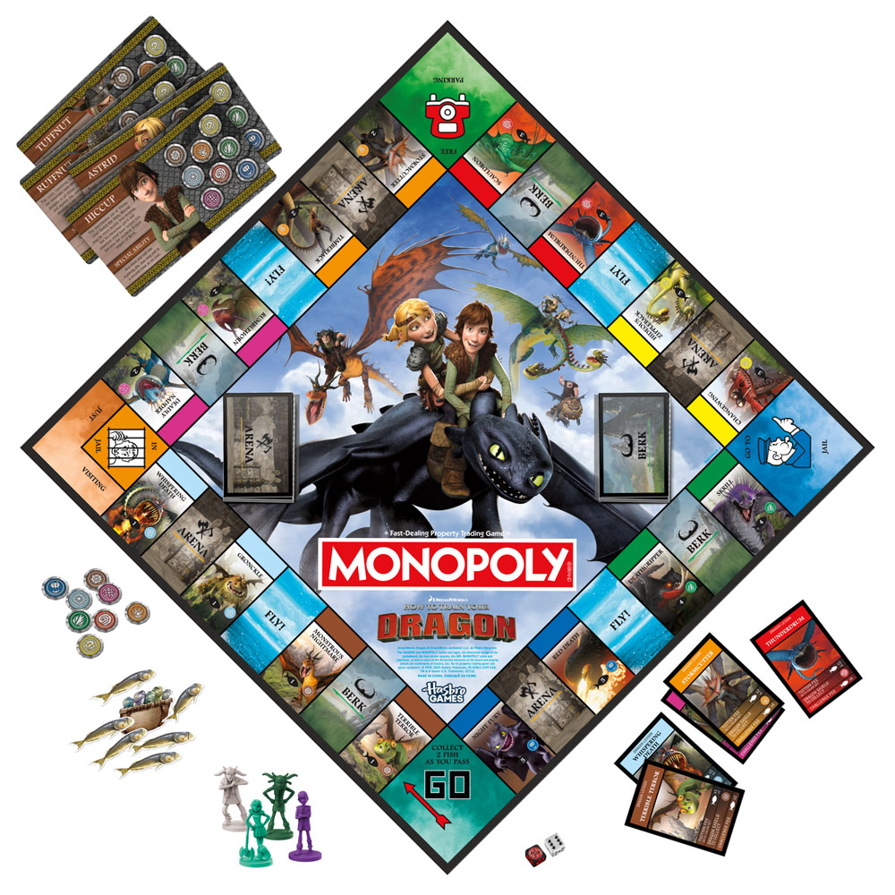 Monopoly - How to Train Your Dragon Edition Board Game - Packshot 2