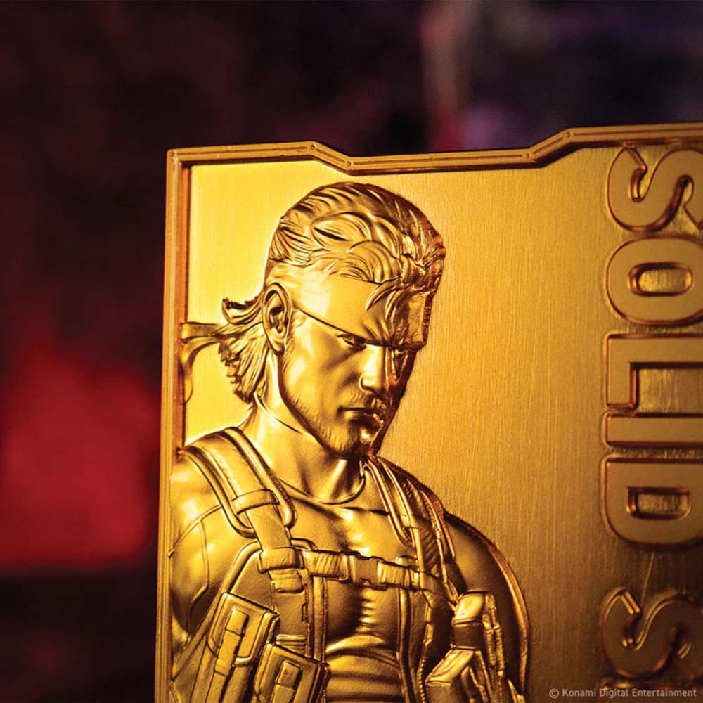 Metal Gear Solid 2 - 24k Gold Plated Snake Ingot - Packshot 5