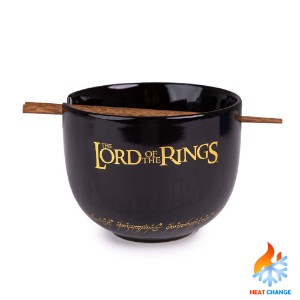 The Lord of the Rings - Fellowship Trek Heat Change Ramen Bowl with Chopsticks