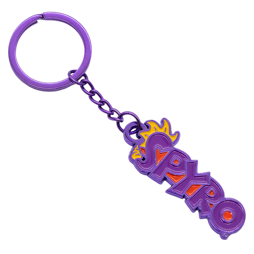 Spyro Keyring Spyro Purple Dragon Keyring Fan Art Nostalgia Gaming