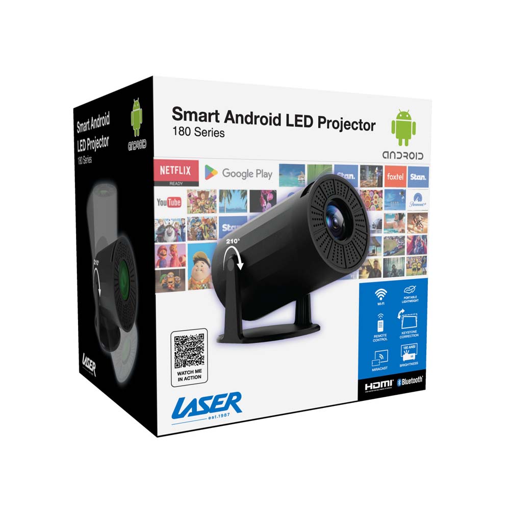Laser - Multi Angle Smart Android LED Projector - Packshot 6
