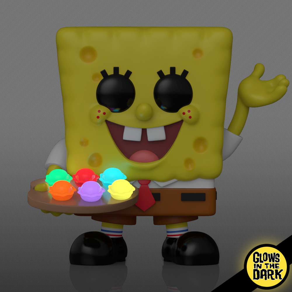 SpongeBob SquarePants - SpongeBob with Pretty Patties Glow Pop! Vinyl Figure - Packshot 2
