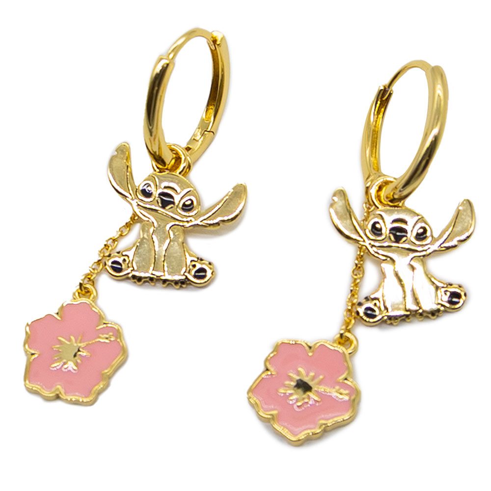 Disney - Lilo & Stitch (2025) - Stitch Flower Hoop Earrings - Packshot 2