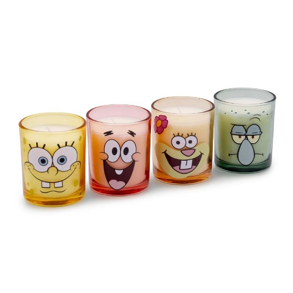 SpongeBob SquarePants - Bikini Bottom Gang Glass Candle Set 4-Pack - Packshot 1