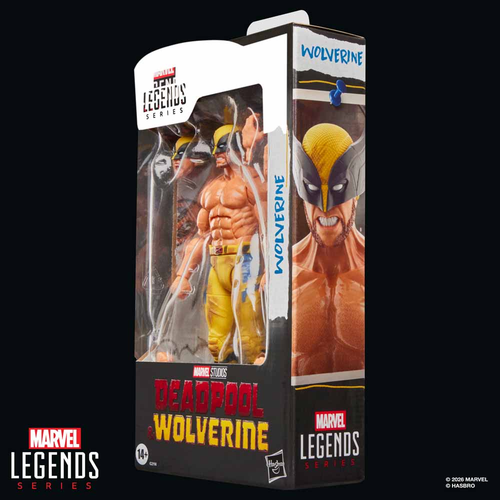 Marvel – Deadpool & Wolverine – Wolverine Shirtless Marvel Legends Action Figure - Packshot 5