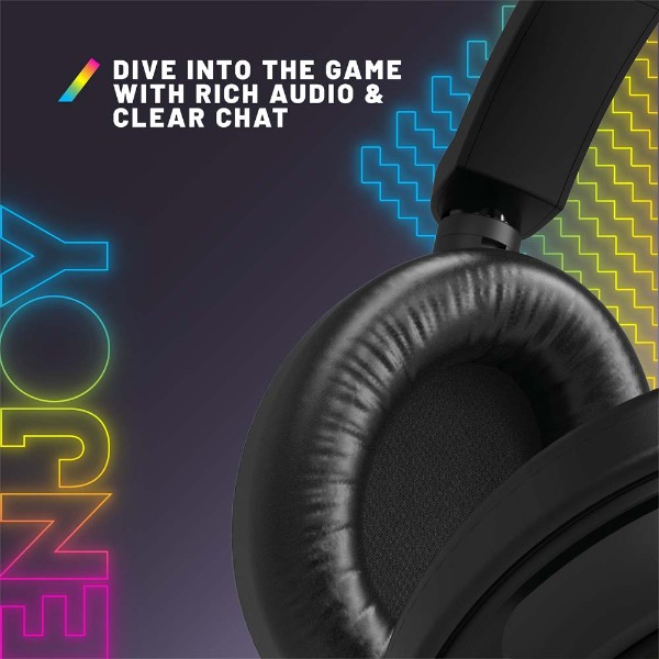 4Gamers - C6-100 LED Light Up RGB Gaming Headset - Packshot 3