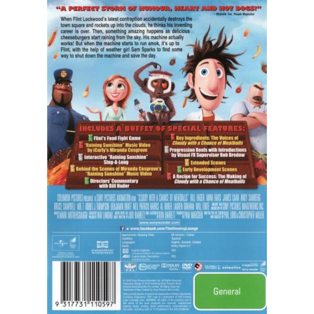 Cloudy with a Chance of Meatballs - Packshot 2