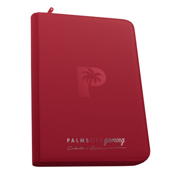 Palms Off Gaming - Collector's Series Card Loader Zip Binder - Red - Packshot 1