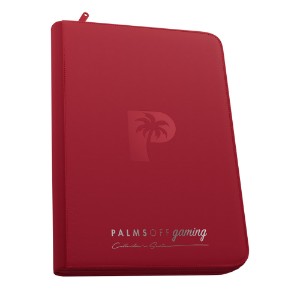 Palms Off Gaming - Collector's Series Top Loader Zip Binder - Red