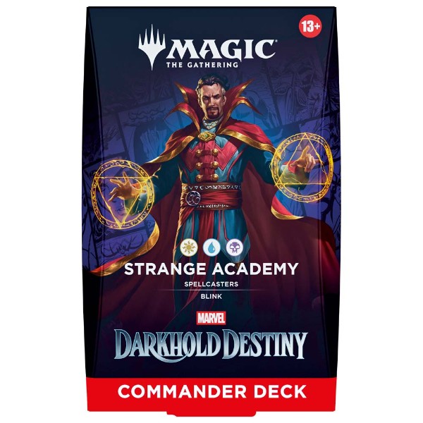 Magic: The Gathering - TCG - Marvel: Darkhold Destiny Commander Deck - Strange Academy - Packshot 1
