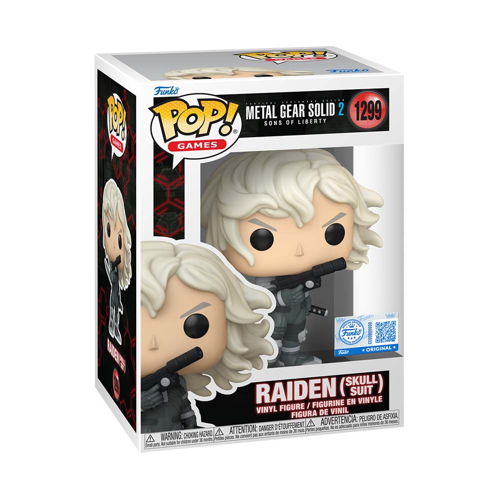 Metal Gear Solid 2: Sons of Liberty - Raiden (Skull Suit) Pop! Vinyl Figure - Packshot 2