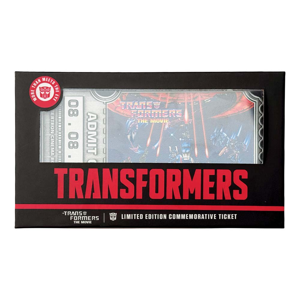 Transformers - Transformers: The Movie - 40th Anniversary Limited Edition Metal Replica Movie Ticket - Packshot 3