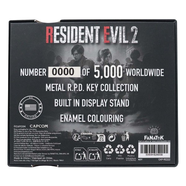 Resident Evil 2 - Set of Card Suit Keys Replica - Packshot 3