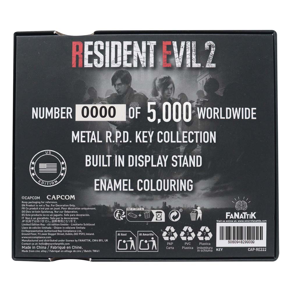 Resident Evil 2 - Set of Card Suit Keys Replica - Packshot 3
