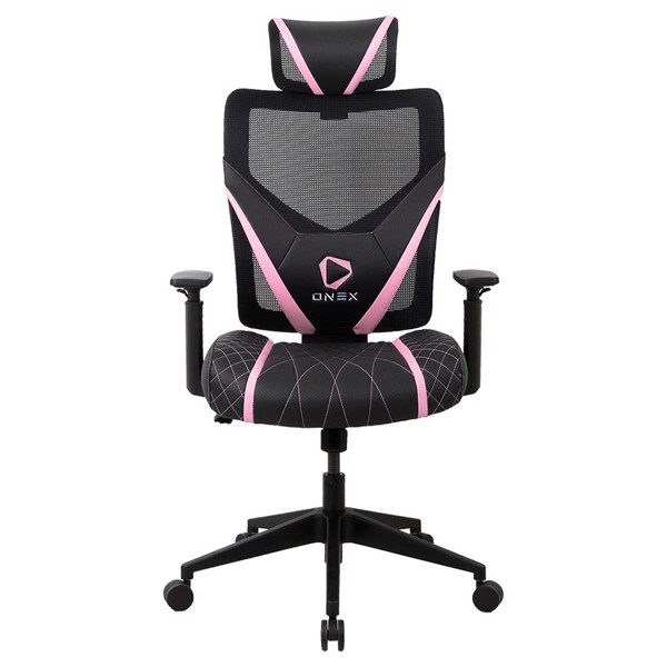 OneX GE300 Breathable Ergonomic Gaming Chair - Black/Pink - Packshot 1