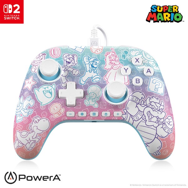 PowerA - Advanced Wired Controller for Nintendo Switch 2 - Mushroom Kingdom - Packshot 2