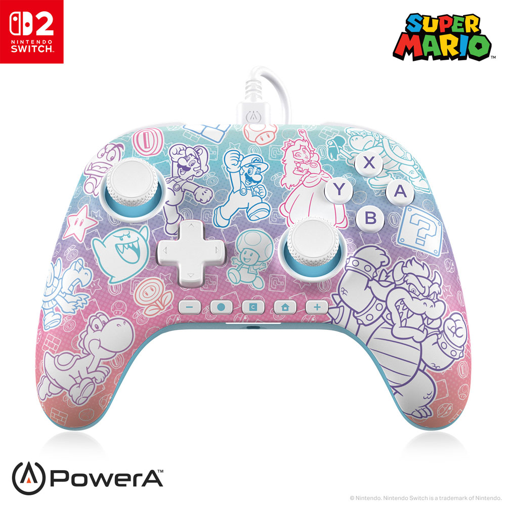 PowerA - Advanced Wired Controller for Nintendo Switch 2 - Mushroom Kingdom - Packshot 2