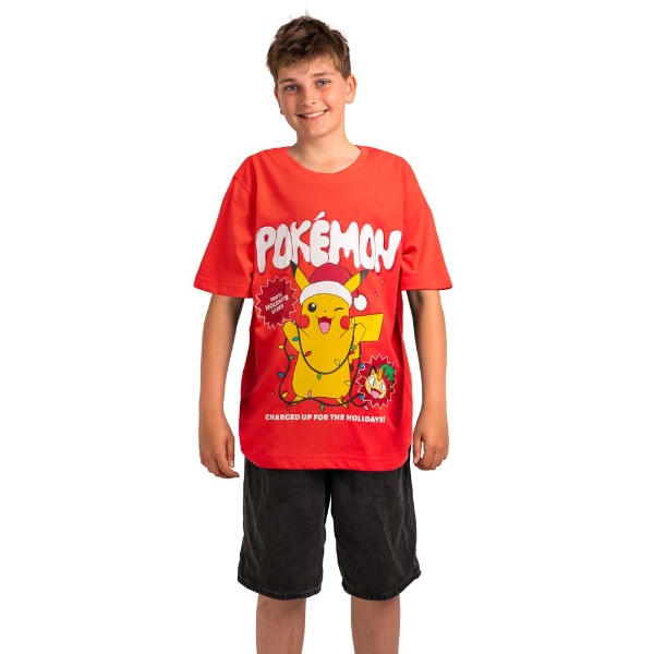 Pokemon - 100% Holiday Vibes Youth T-Shirt - Packshot 2