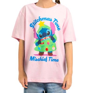 Disney - Lilo & Stitch - Stitchmas Time Mischief Time Youth T-Shirt