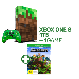 Xbox One S 1TB Limited Edition Minecraft Console + 1 Game