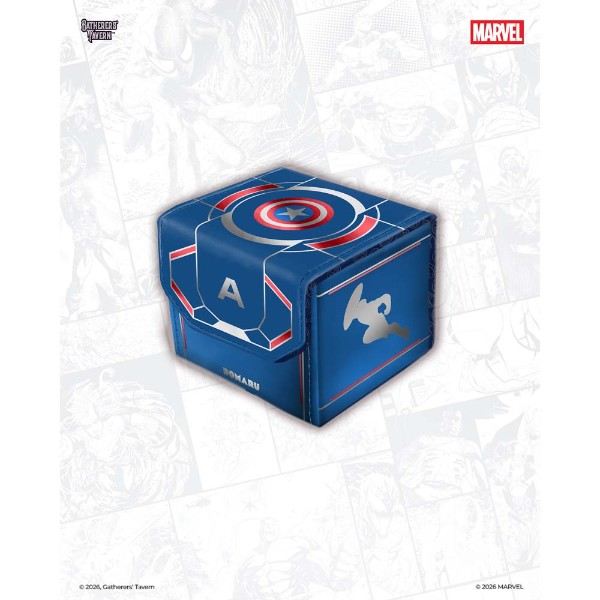 Gatherer’s Tavern - TCG - Marvel Super Heroes Domaru Deck Box - Captain America - Packshot 3