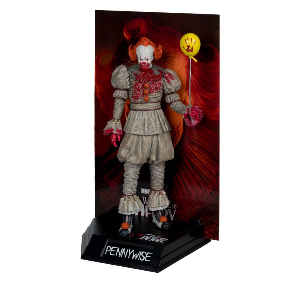 It: Welcome to Derry (2025) - Pennywise (Bloody) Movie Maniacs 6" Figure - Packshot 3