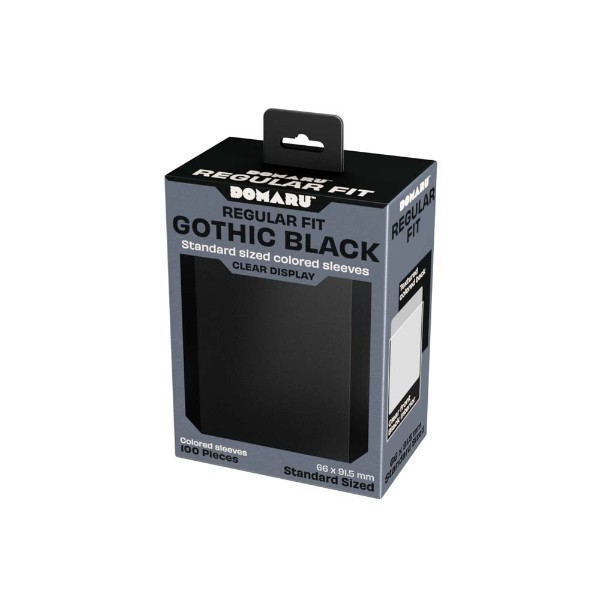 Gatherer's Tavern - Domaru Sleeves 100ct - Regular Fit - Gothic Black - Packshot 1