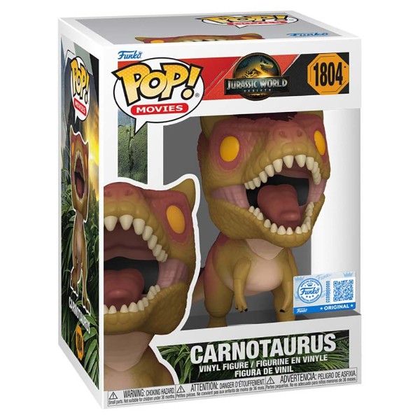 Jurassic World Rebirth - Carnataurus Pop! Vinyl Figure - Packshot 2
